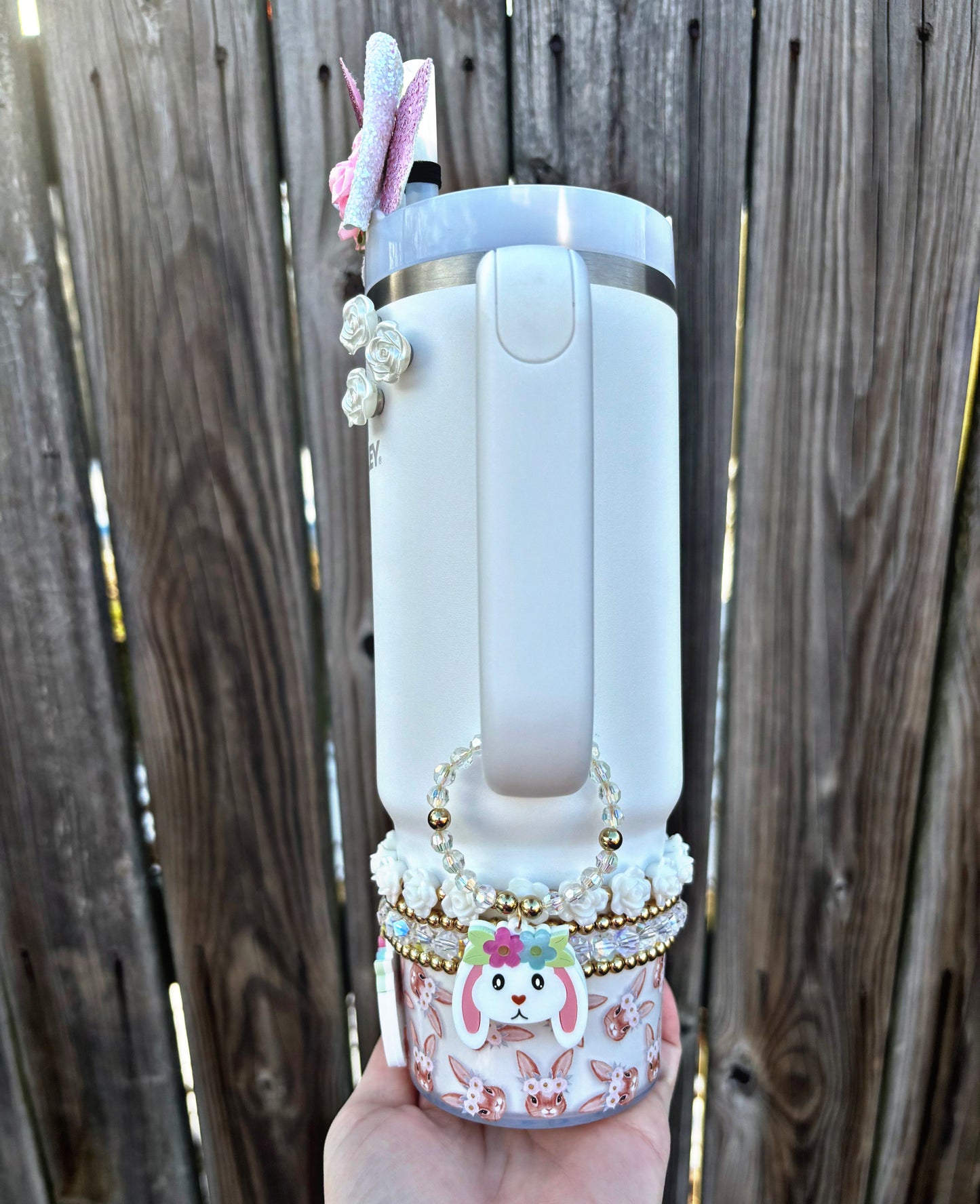 Boho Bunny Handle Charm {Lobster Clasp}