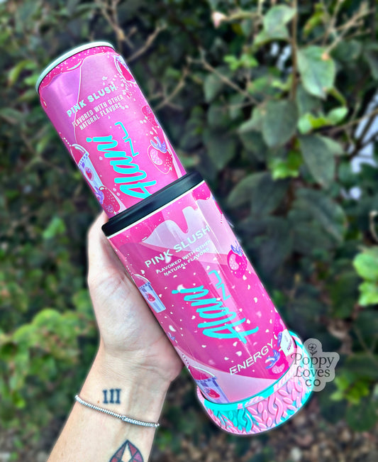 Pink Slush 12oz Slim Can Holder