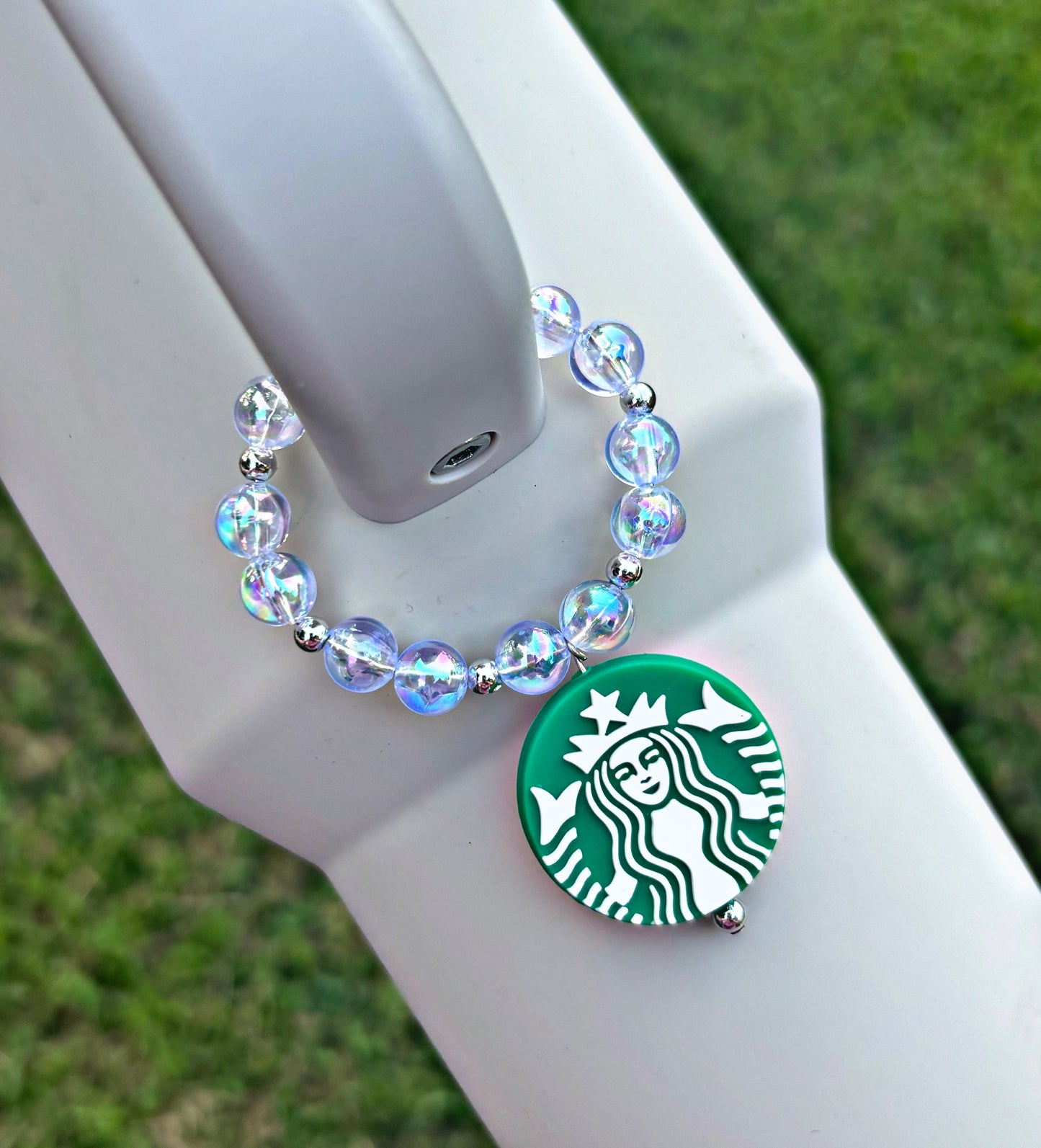 Green Starbucks Cup Handle Charm