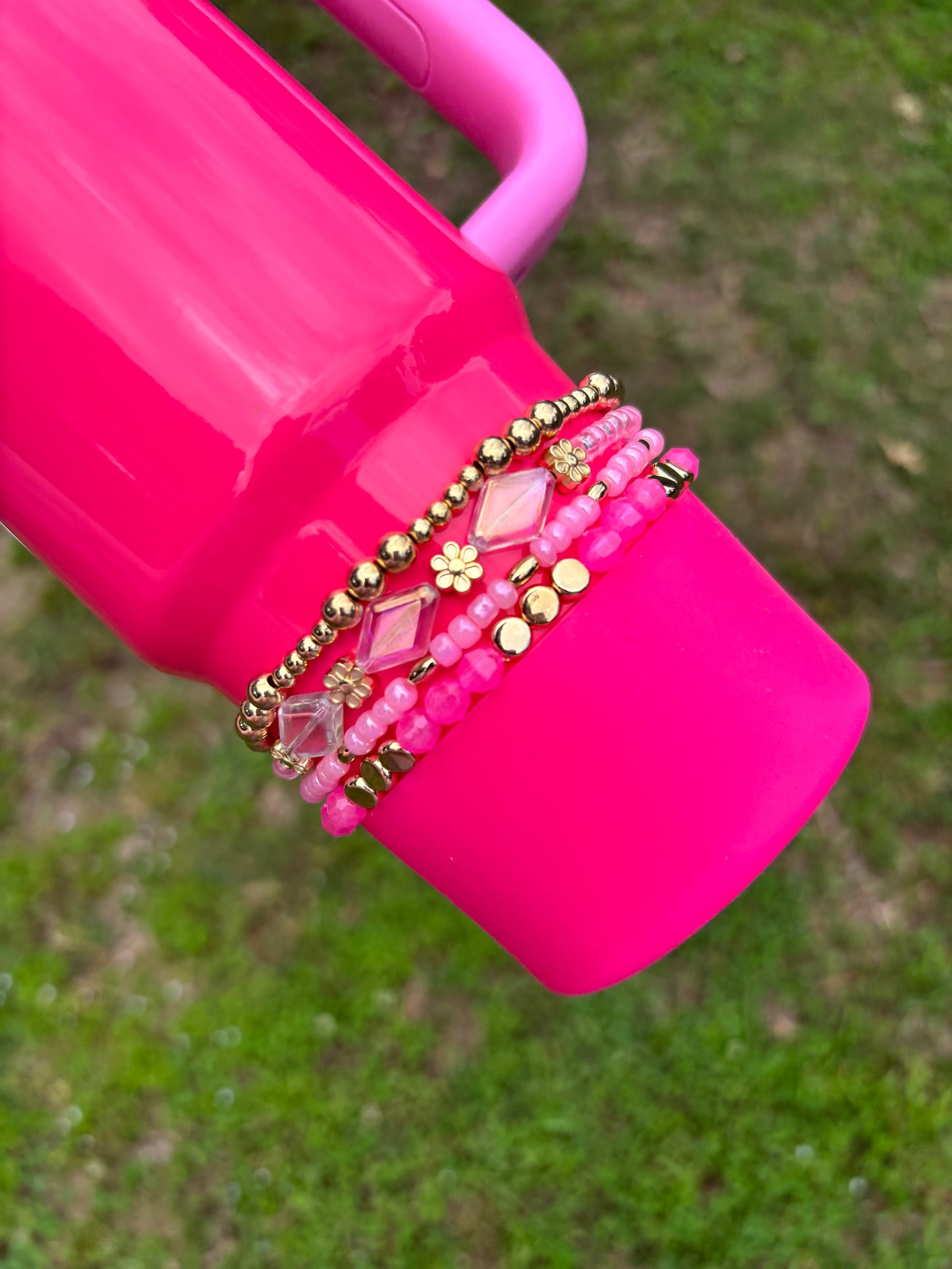 NEW Pink Parade Stanley Cup Bracelets