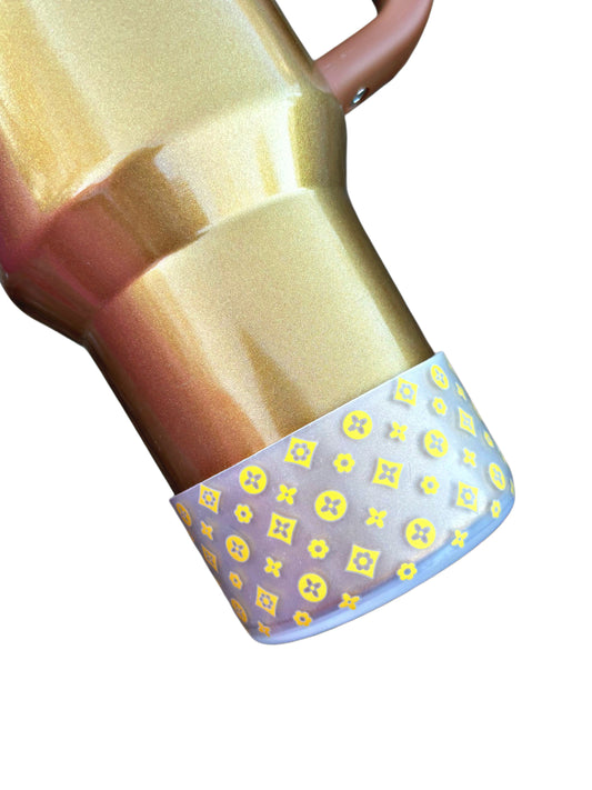 Gold LUX Clear Transparent Silicone Boot