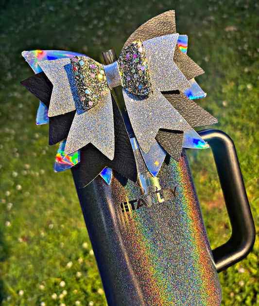 Midnight Glitz Bow XL {One of a Kind}