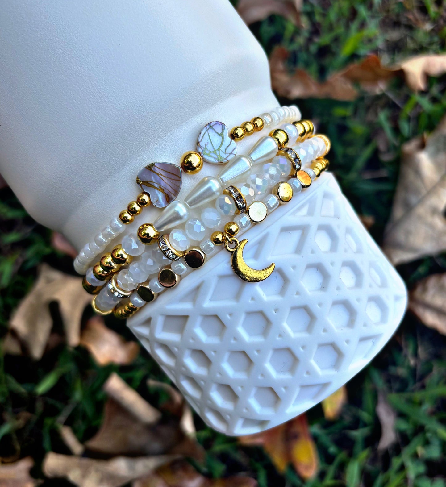 Cream Moon Cup Bracelets Fall Refresh Collection