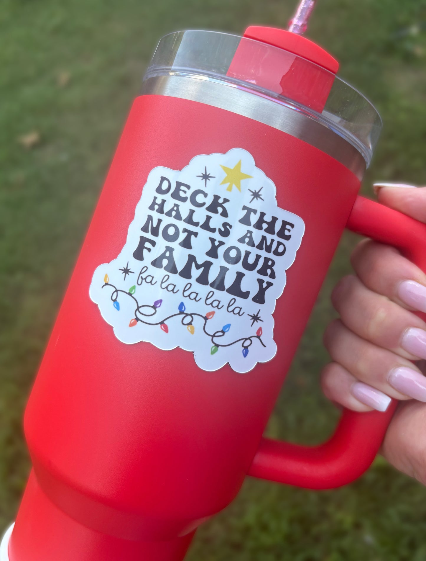 Deck the Halls Tumbler Magnet