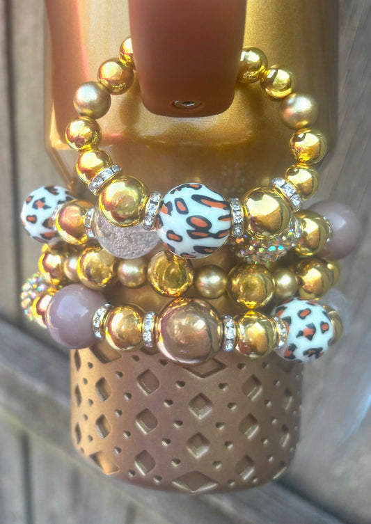 Leopard XL Handle Charm  {Lobster clasp closure}