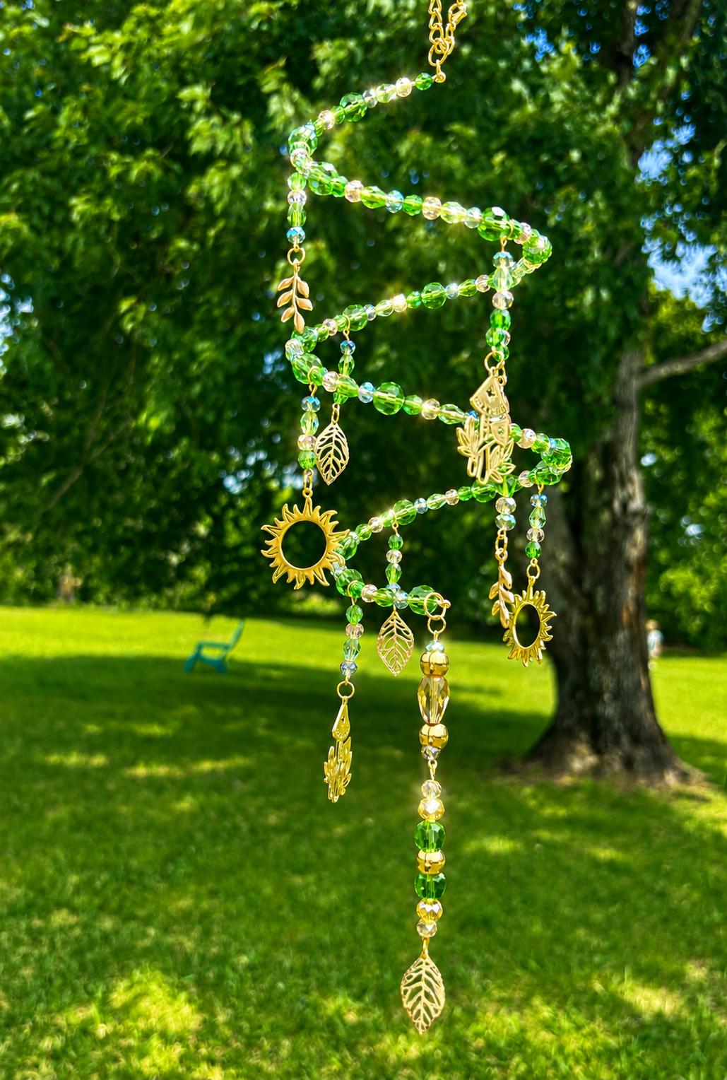 Spiral Glow Garden Sun Catcher