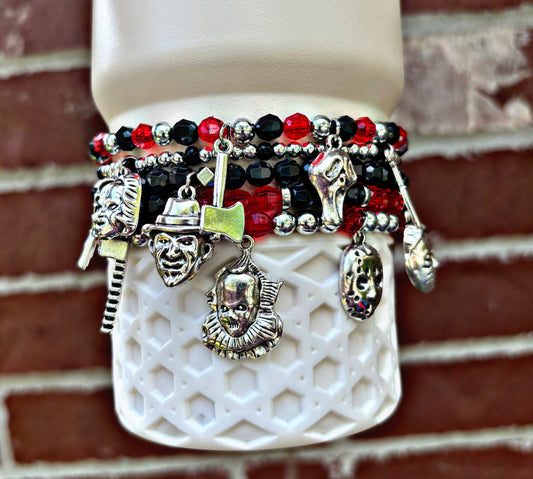 Boys of Fall Halloween Charm Bracelets Stanley Cup Accessories