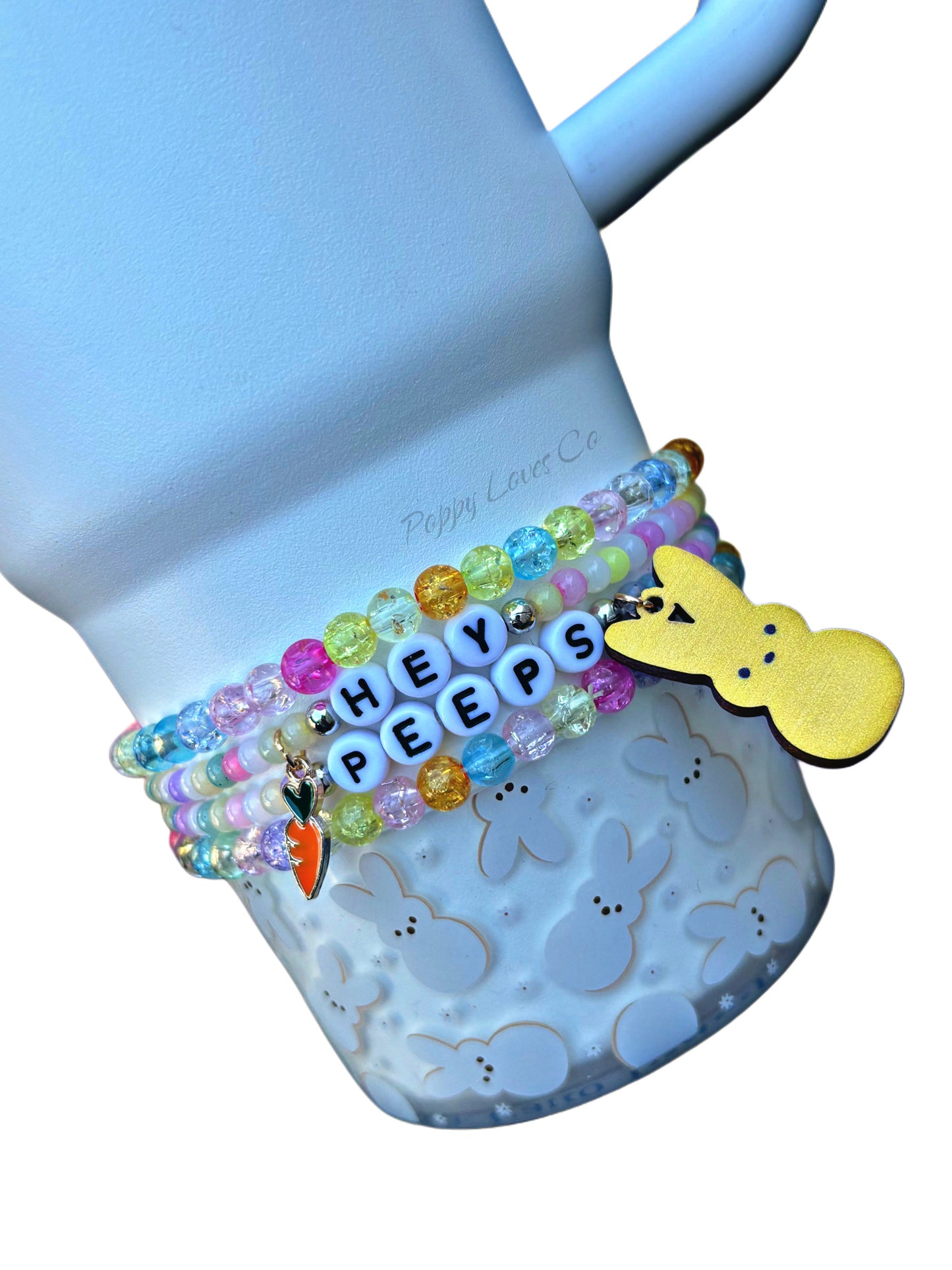 Hey Peeps Cup Bracelets