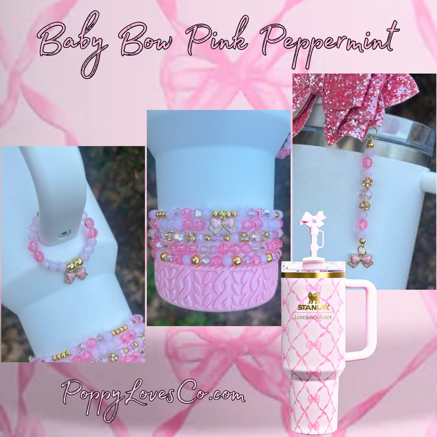 Baby Bow Pink Peppermint Accessories