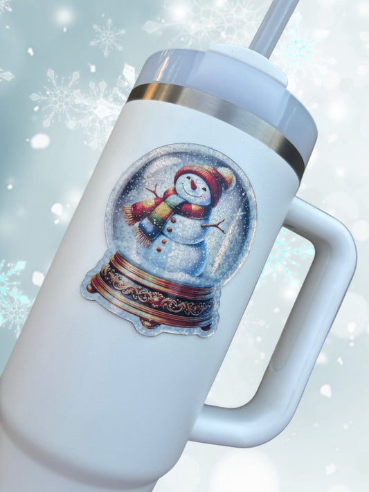 Snowman Snowglobe Tumbler Cup Magnet