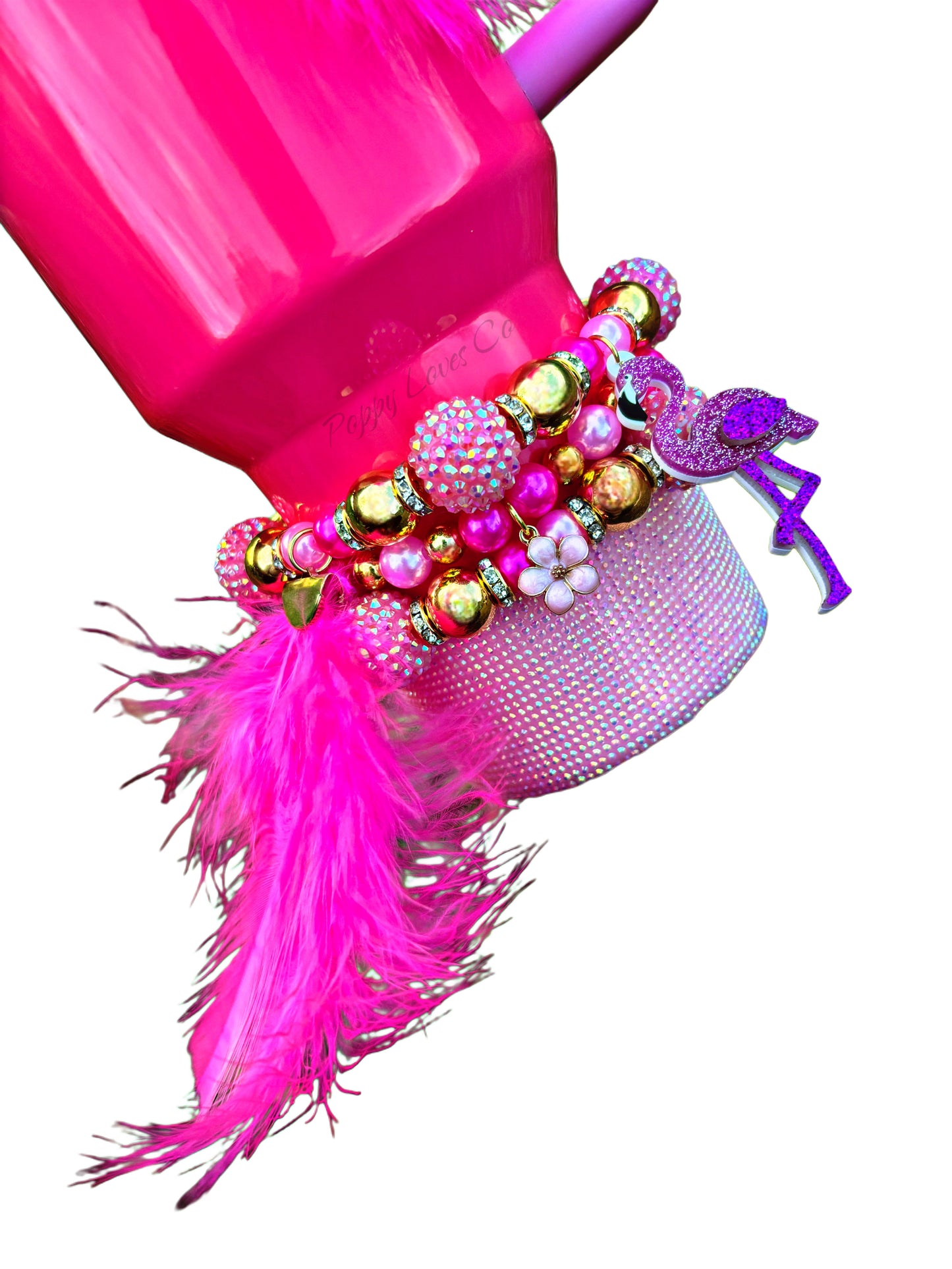 Bracelets coupe flamant rose {Mardi Gras Spanish Town}