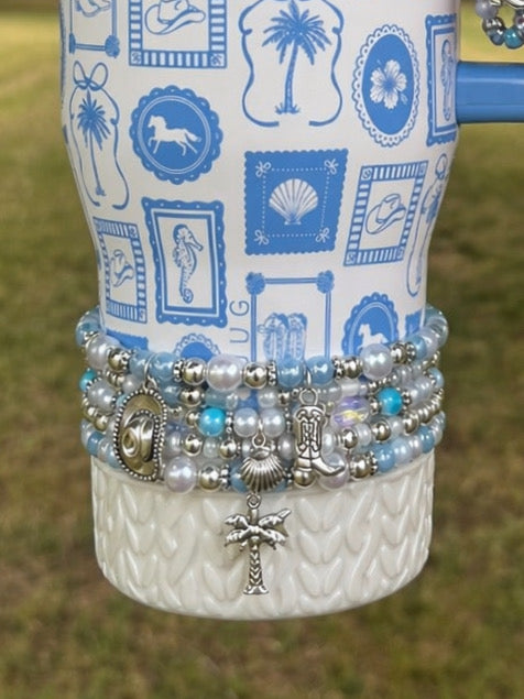 Coastal Cowgirl Bracelets Wrist or Tumbler
