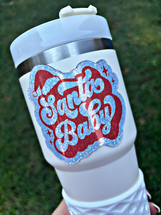 Santa Baby Tumbler Magnet Christmas