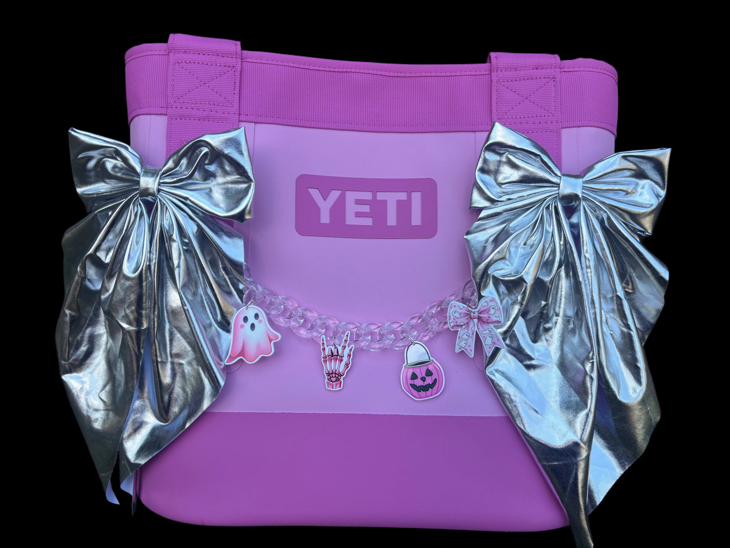 Silver Metallic Bow