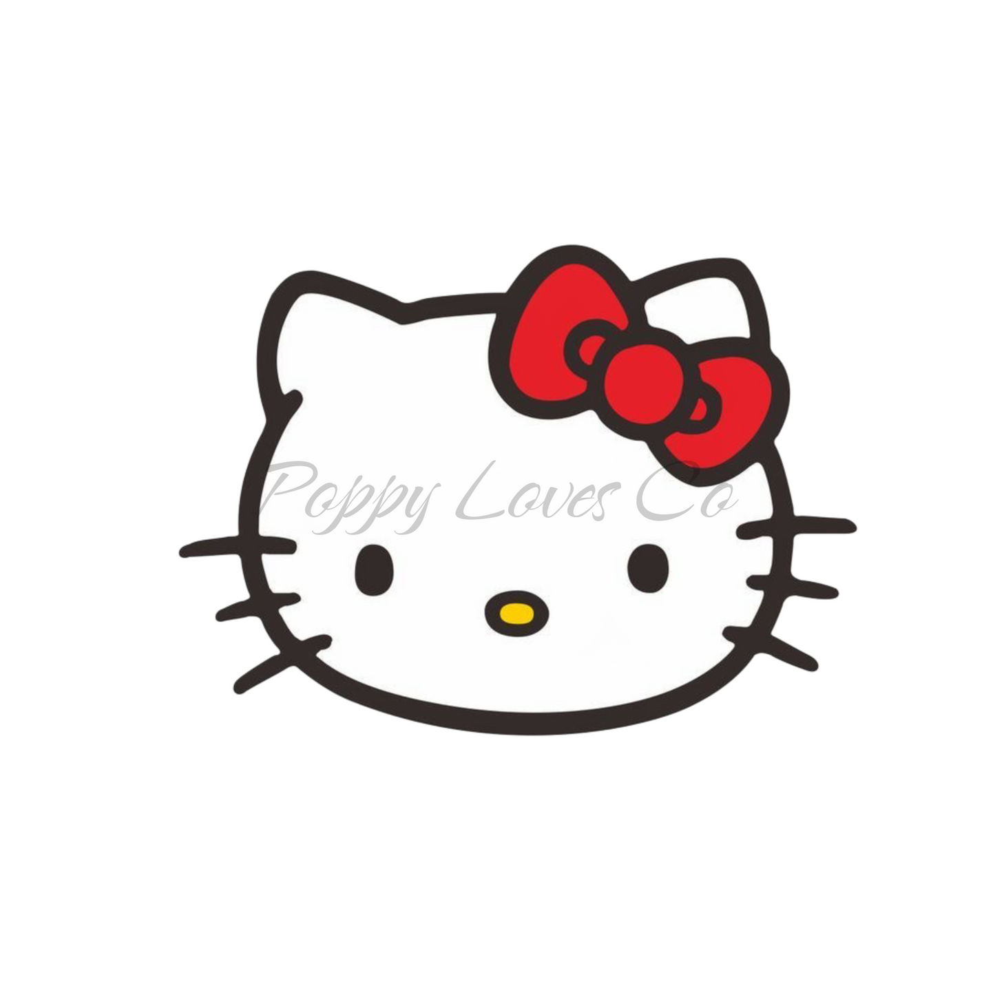 Kitty Red Bow Tumbler Magnet