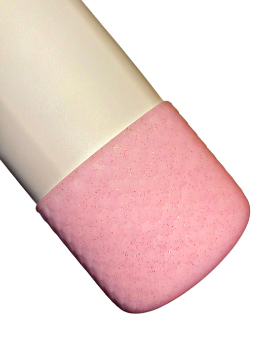 Light Pink Glitter Mermaid Scales Owala Silicone Boot