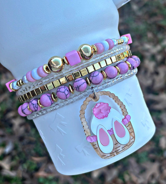 Basket Bunny Cup Bracelets