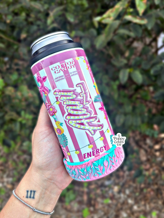 Cotton Candy 12oz Slim Can Holder