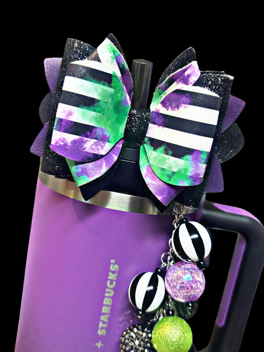 Halloween Stripes Bow