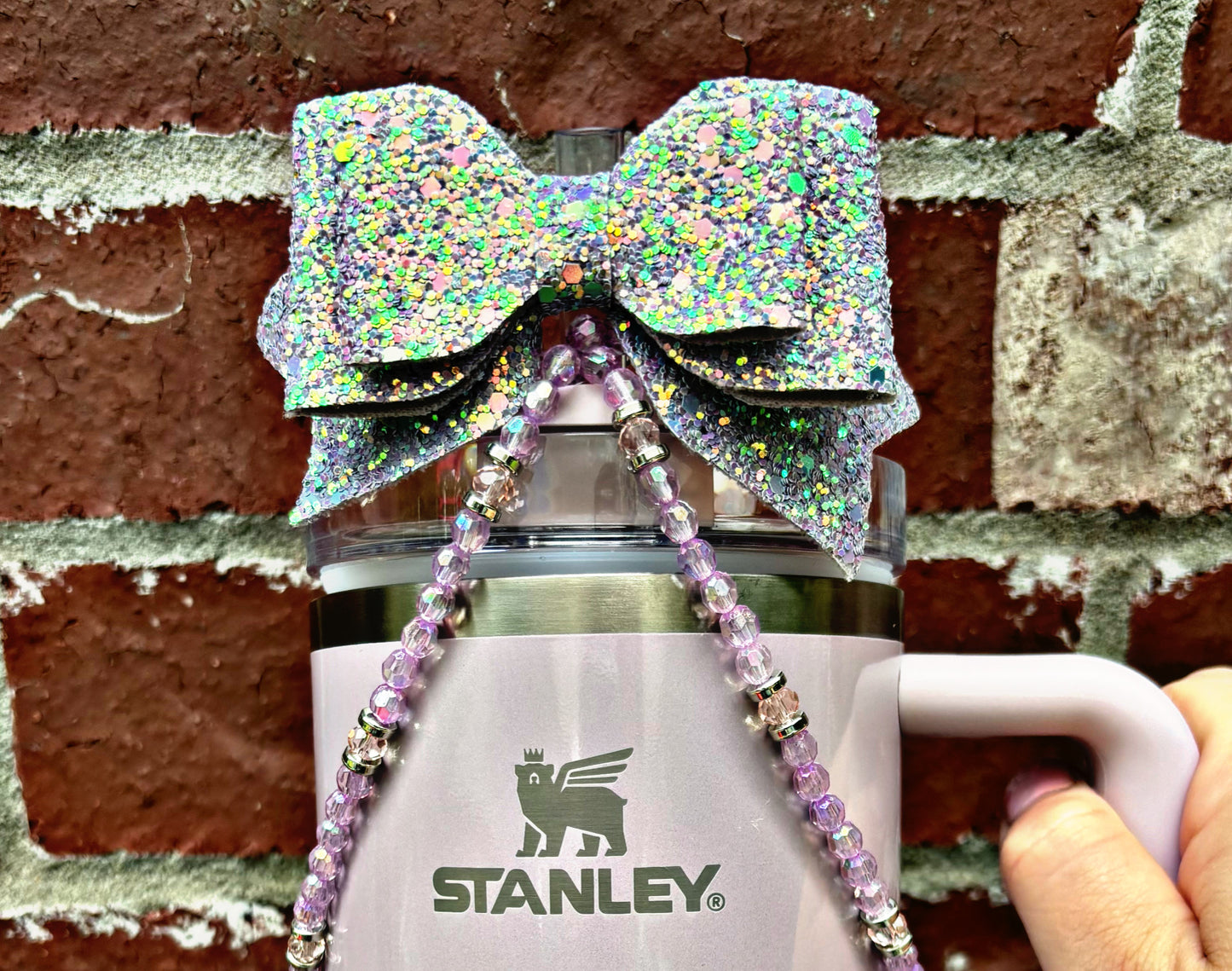 Aster or Orchid Glimmer Cup Necklace. Stanley Cup Accessories.