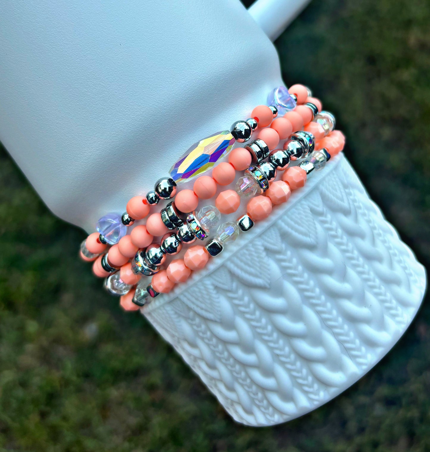 Elf Coral Fixation Cup Bracelets