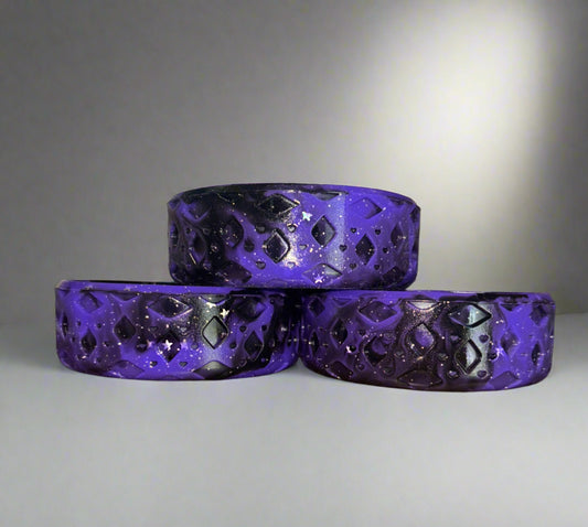 Purple Night Shine || The Popette || Short Silicone Boot