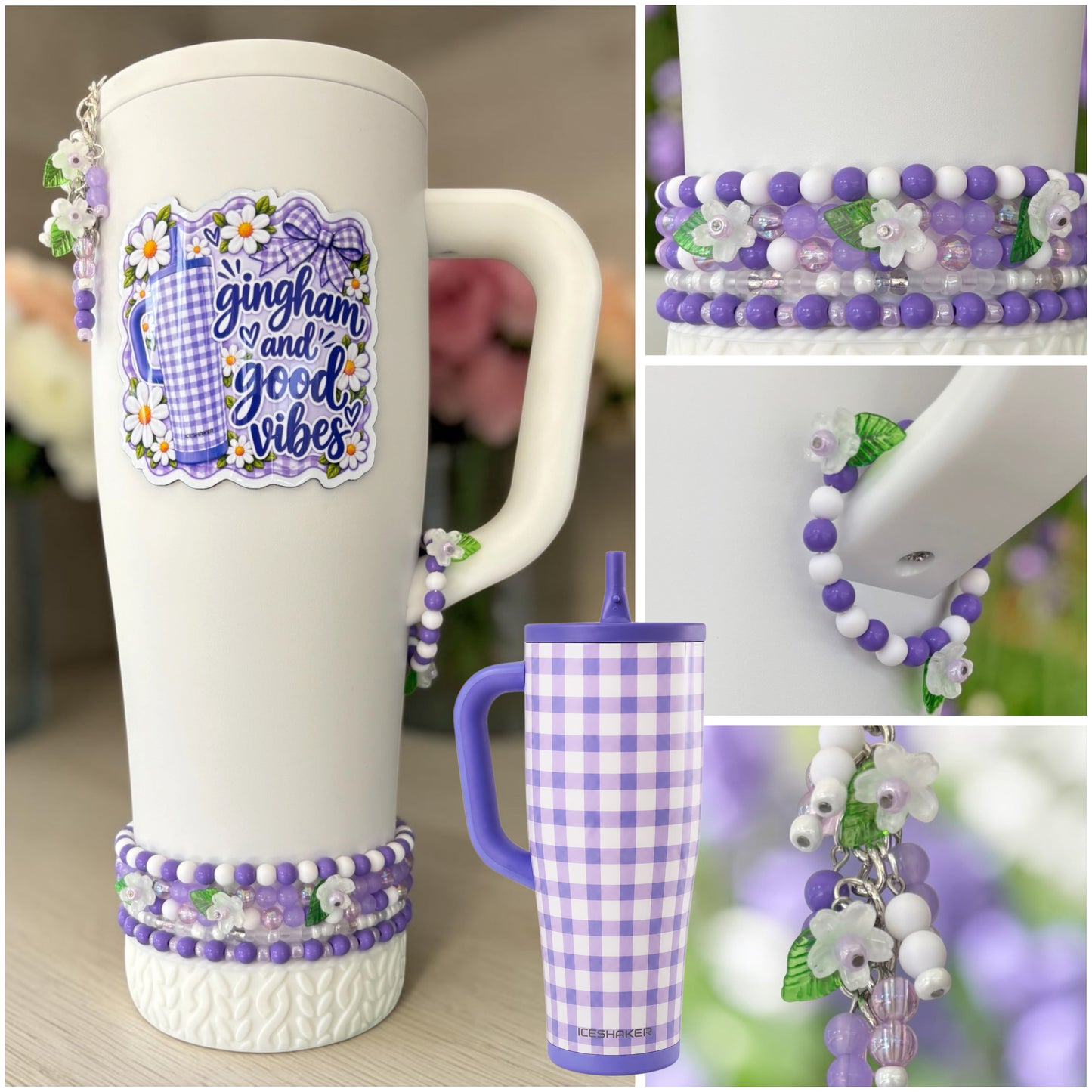 Purple Gingham Accessories