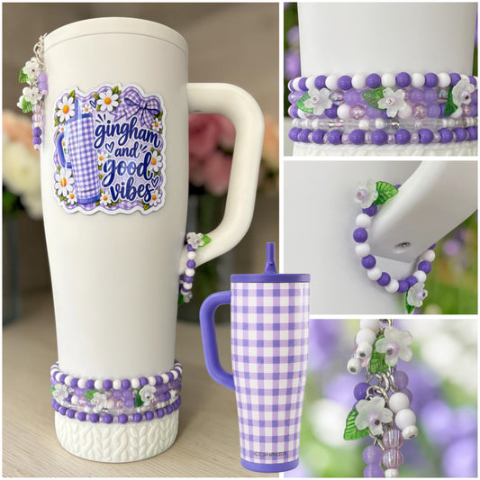 Purple Gingham Accessories