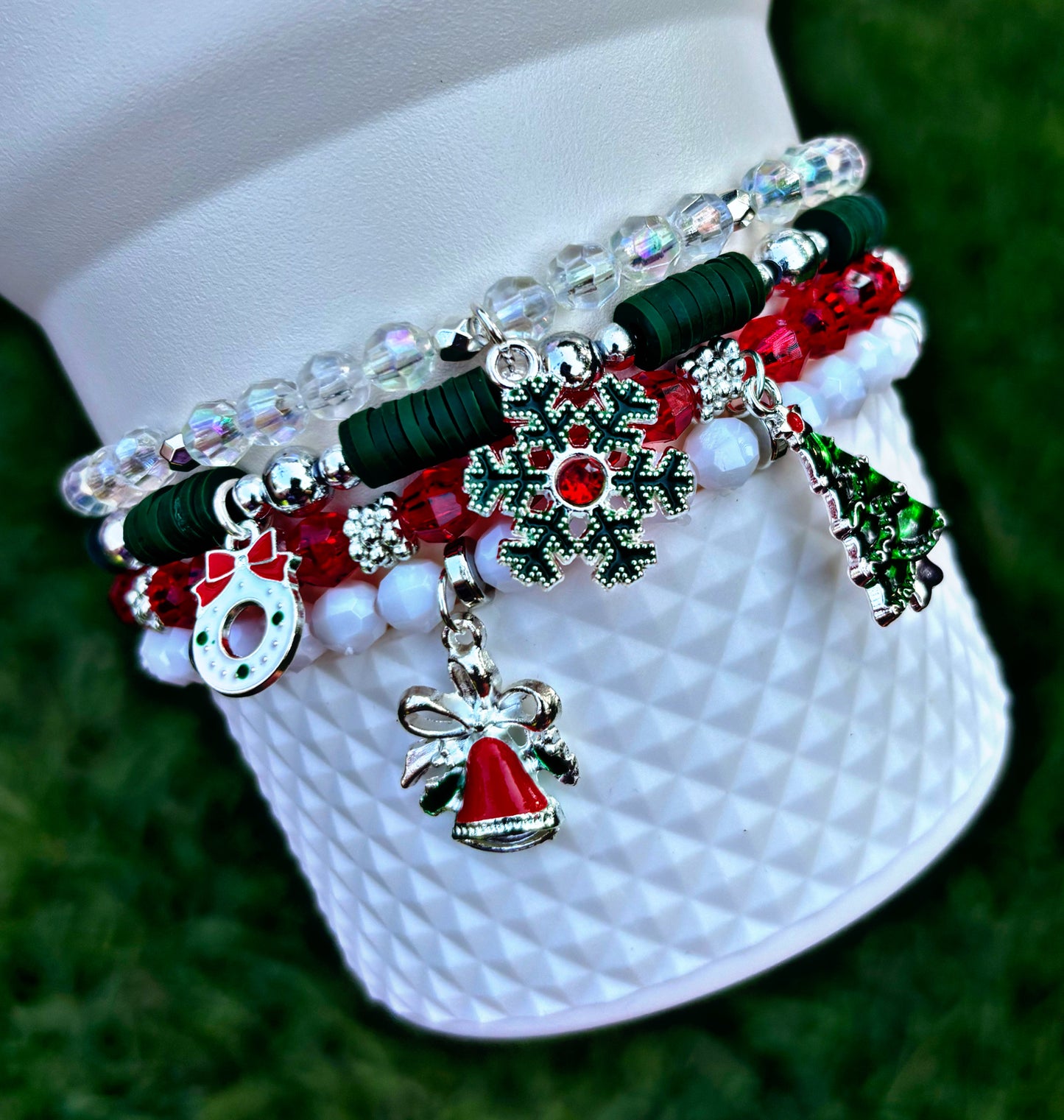 Holiday Christmas Cup Bracelets