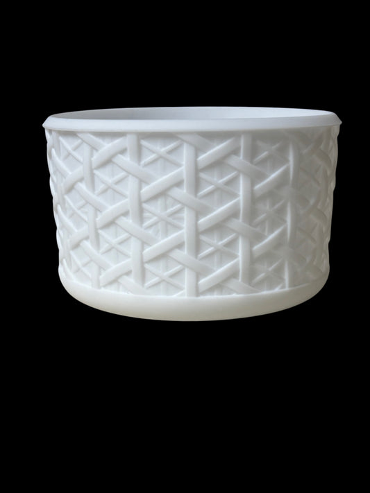 White Woven Silicone Boot