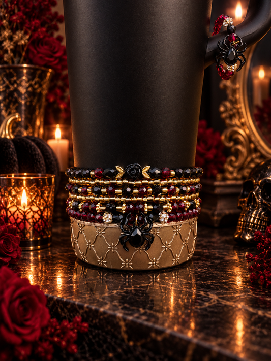 Bordeaux Lace Bracelets