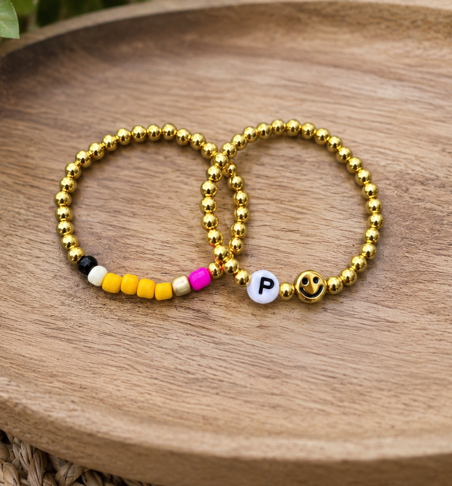 Smiley Face Pencil Back to School Bracelets Wrist or Tumbler