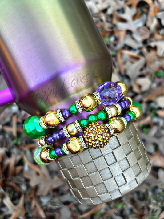 Mardi Gras Queen Cup Bracelets {See Description }