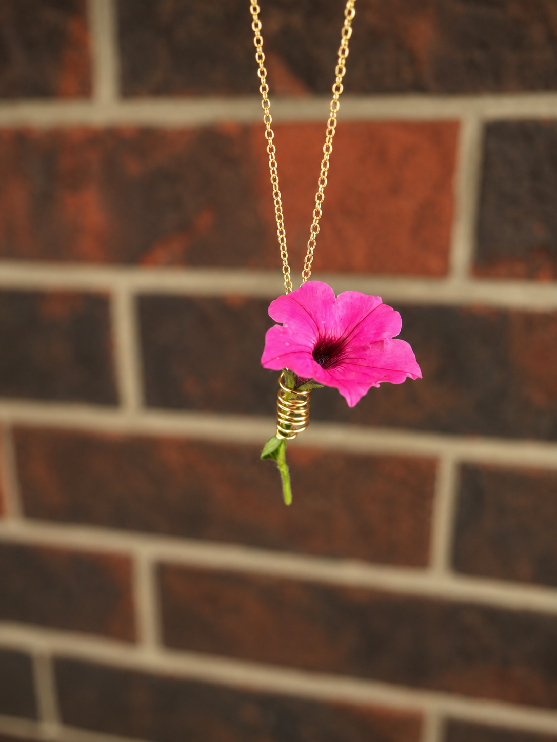 Flower Spiral Necklace
