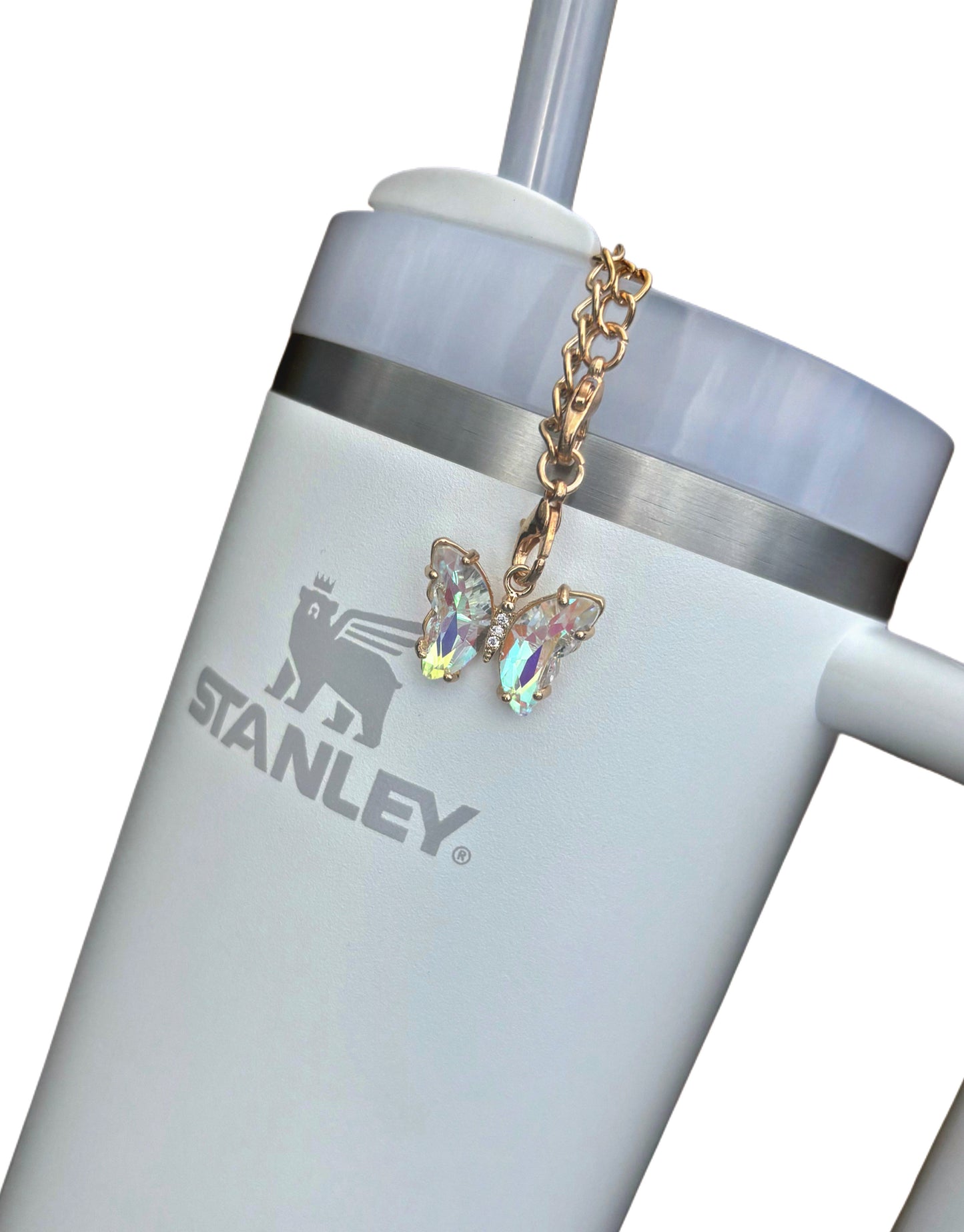 Iridescent Butterfly Cup Charm