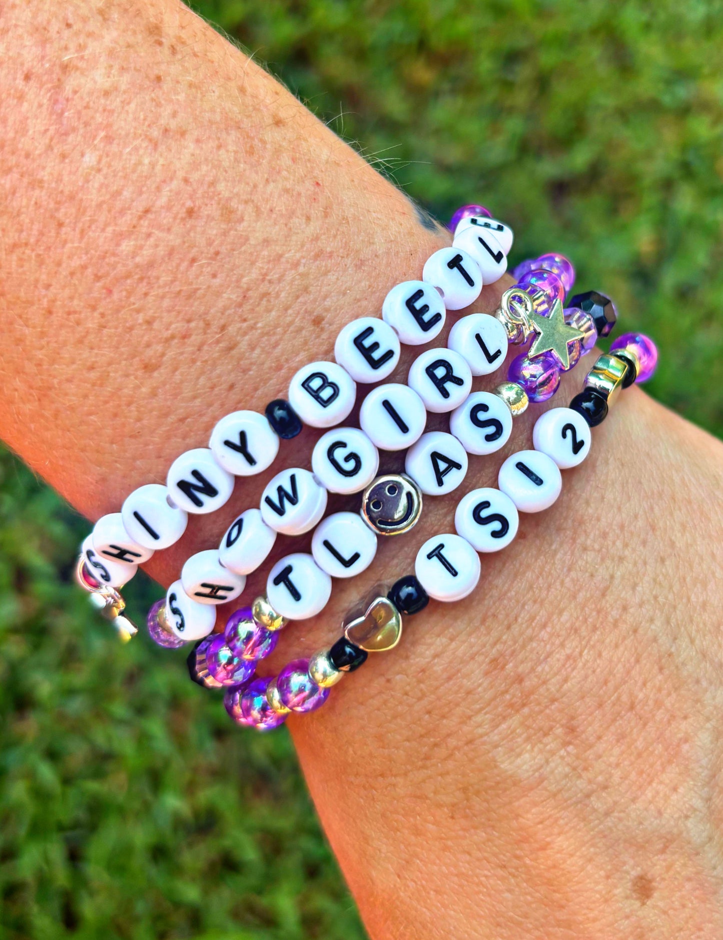 The Life Of A Showgirl Wrist Bracelets {Purple}