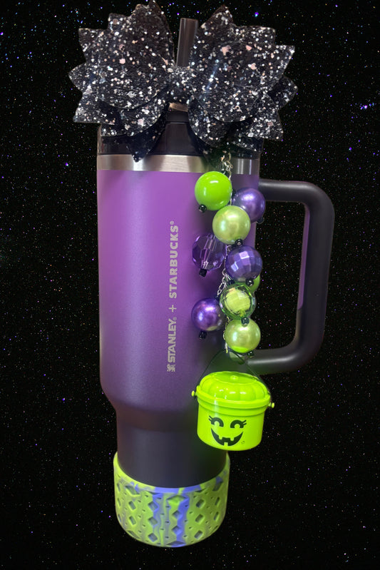 Green Boo Bucket Dangle Charm