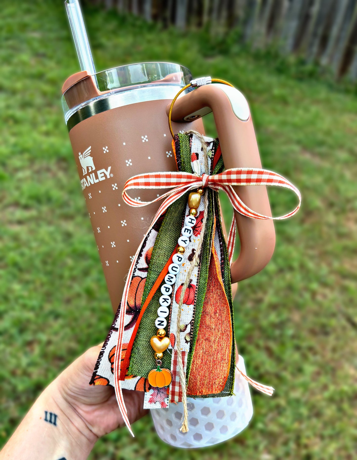 Hey Pumpkin Fall Tassle Charm