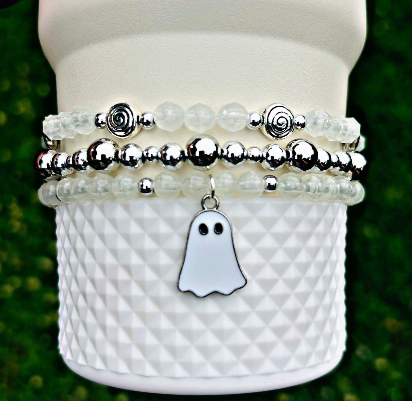 Glow in the Dark Ghost Cup Bracelets