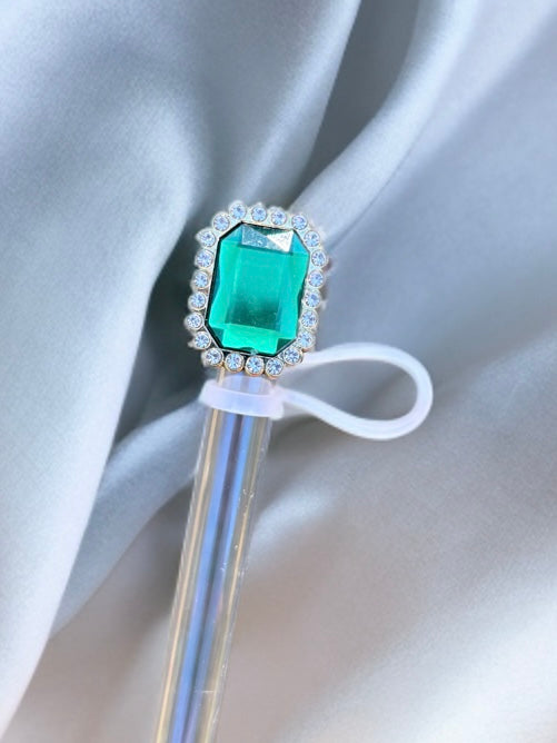 Embout de paille en métal Clear Diamond Deluxe doré