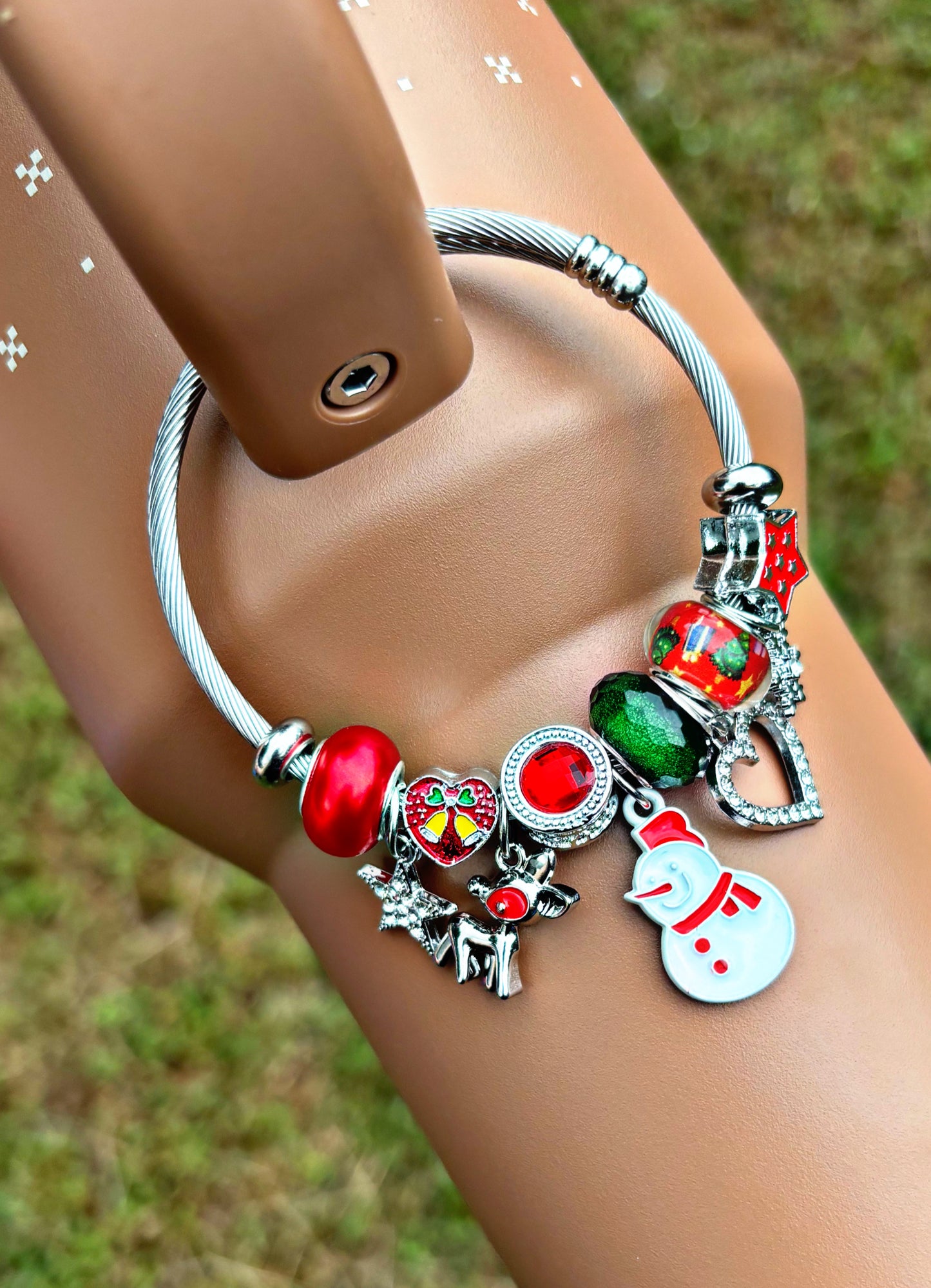 Holiday Charmed Cup Handle Charm Bracelet