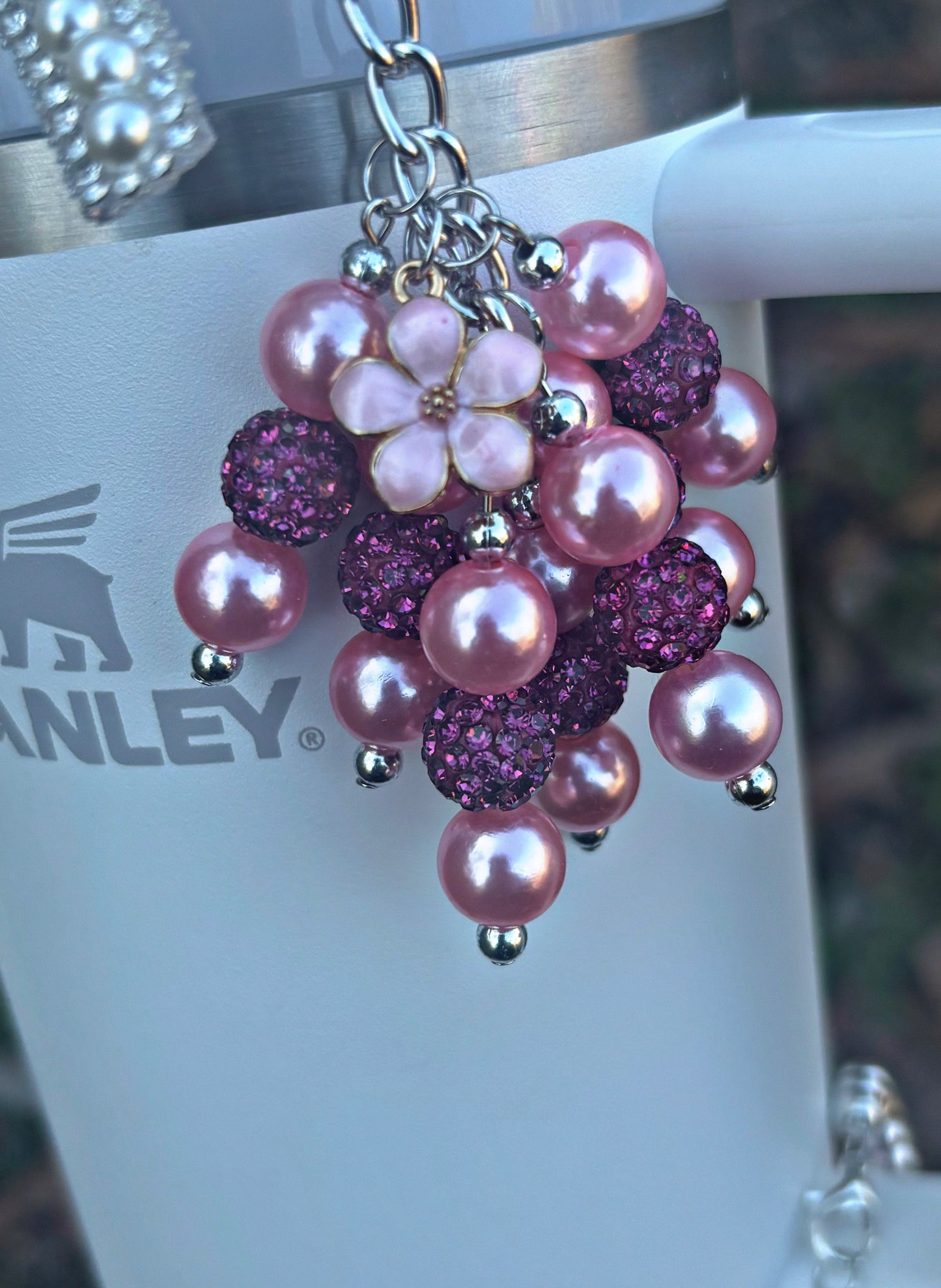 Charm pour chapeau de paille Pink Parade