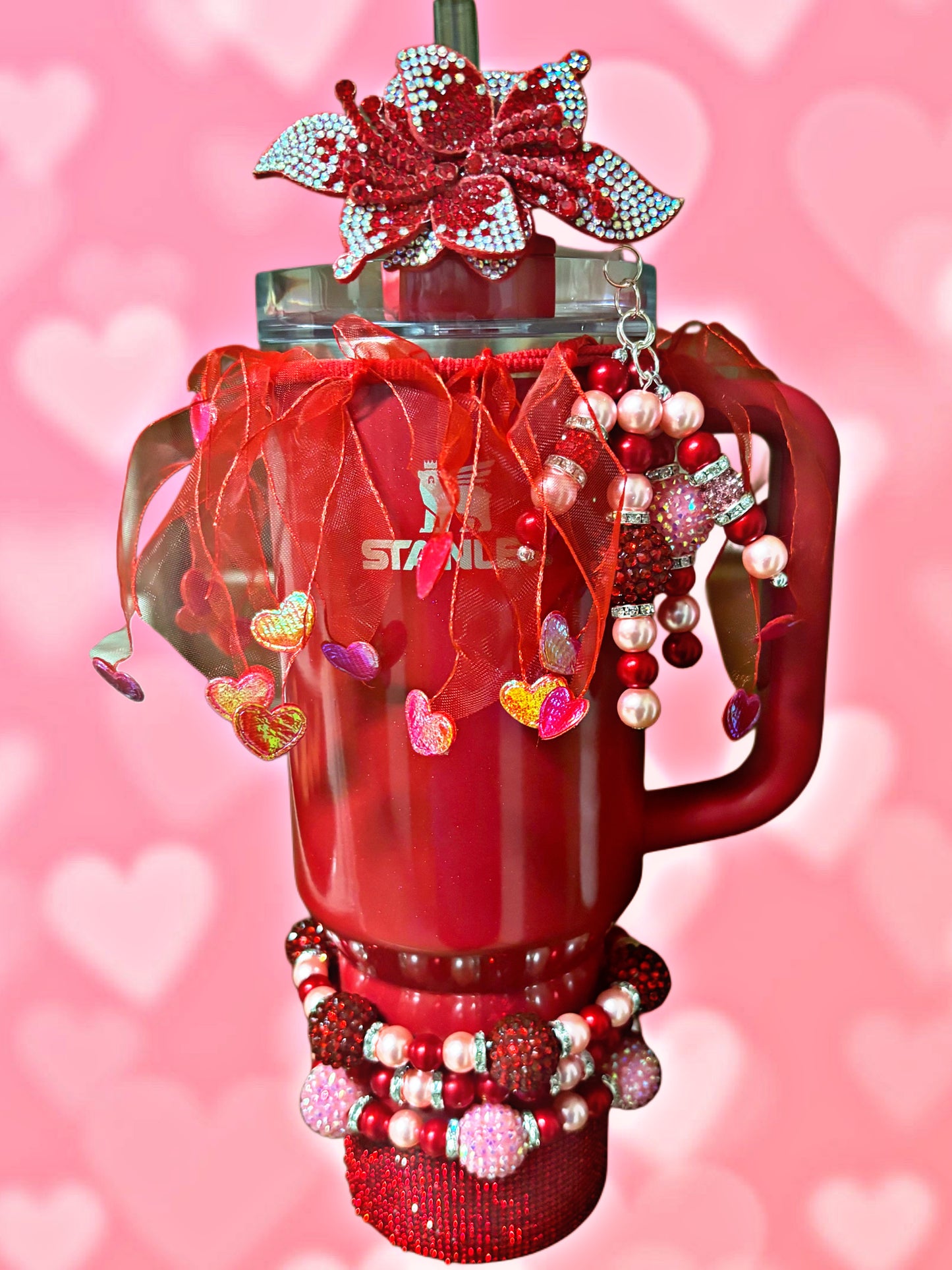 Sweetheart Tutu Cup Band {Red or Pink}