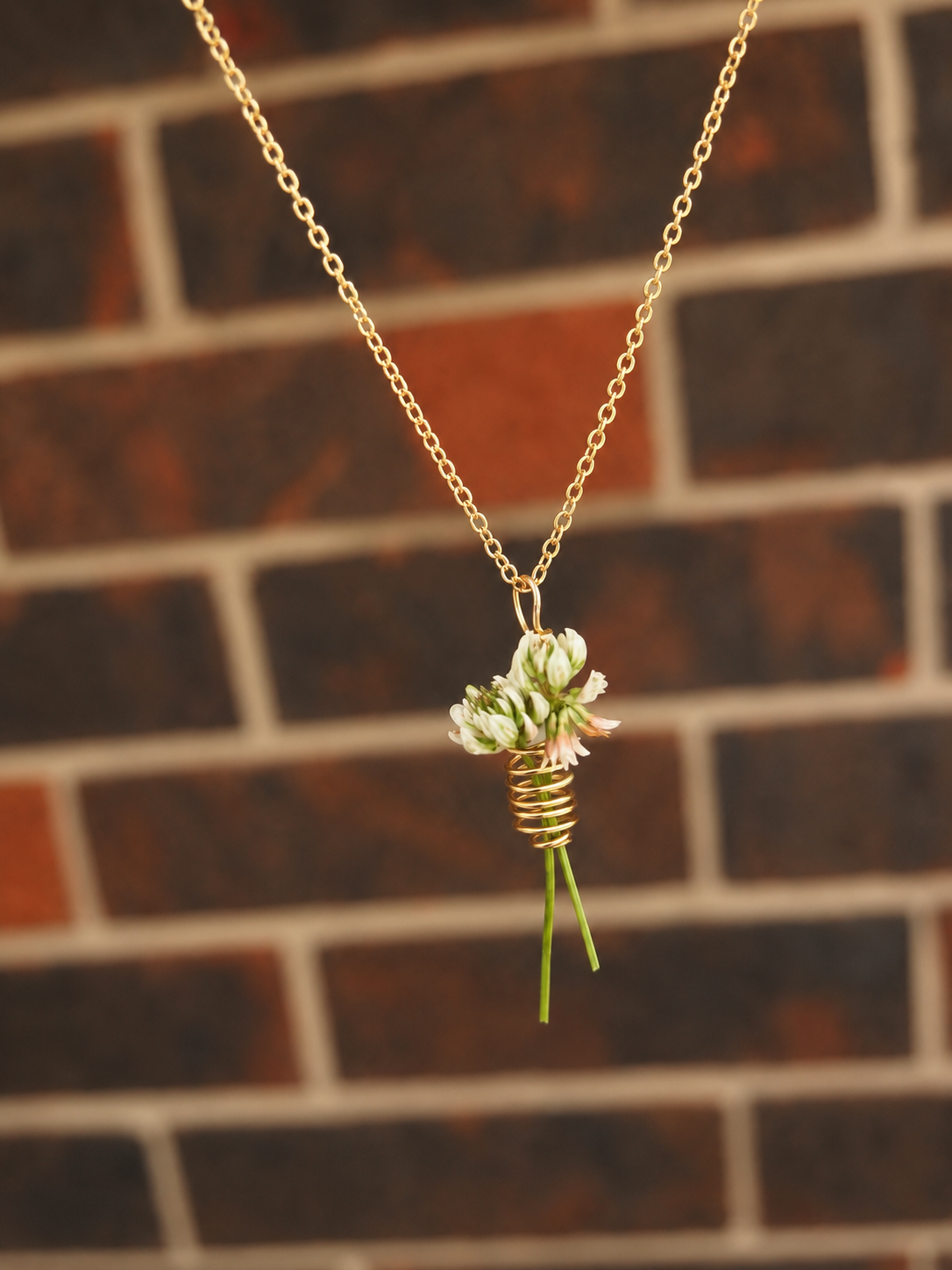 Flower Spiral Necklace