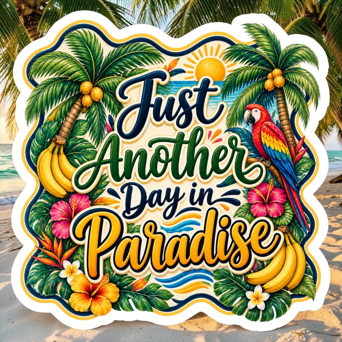 Day in Paradise Magnet