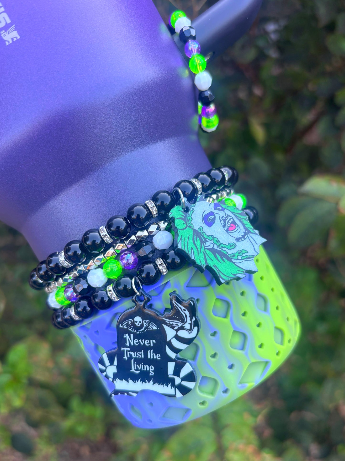 Beetle Juice Cup Bracelets BOOT SHOWN IS INCLUDED FREE