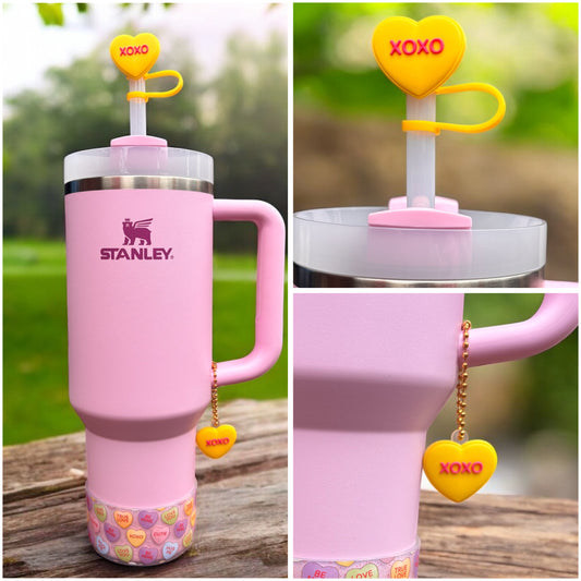 XOXO Straw Topper & Handle Charm Bundle