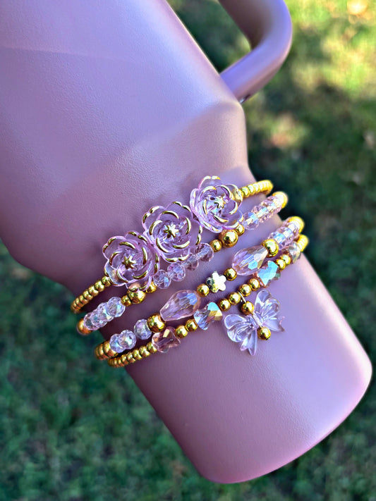 Antique Pink Cup Bracelets Fall Refresh