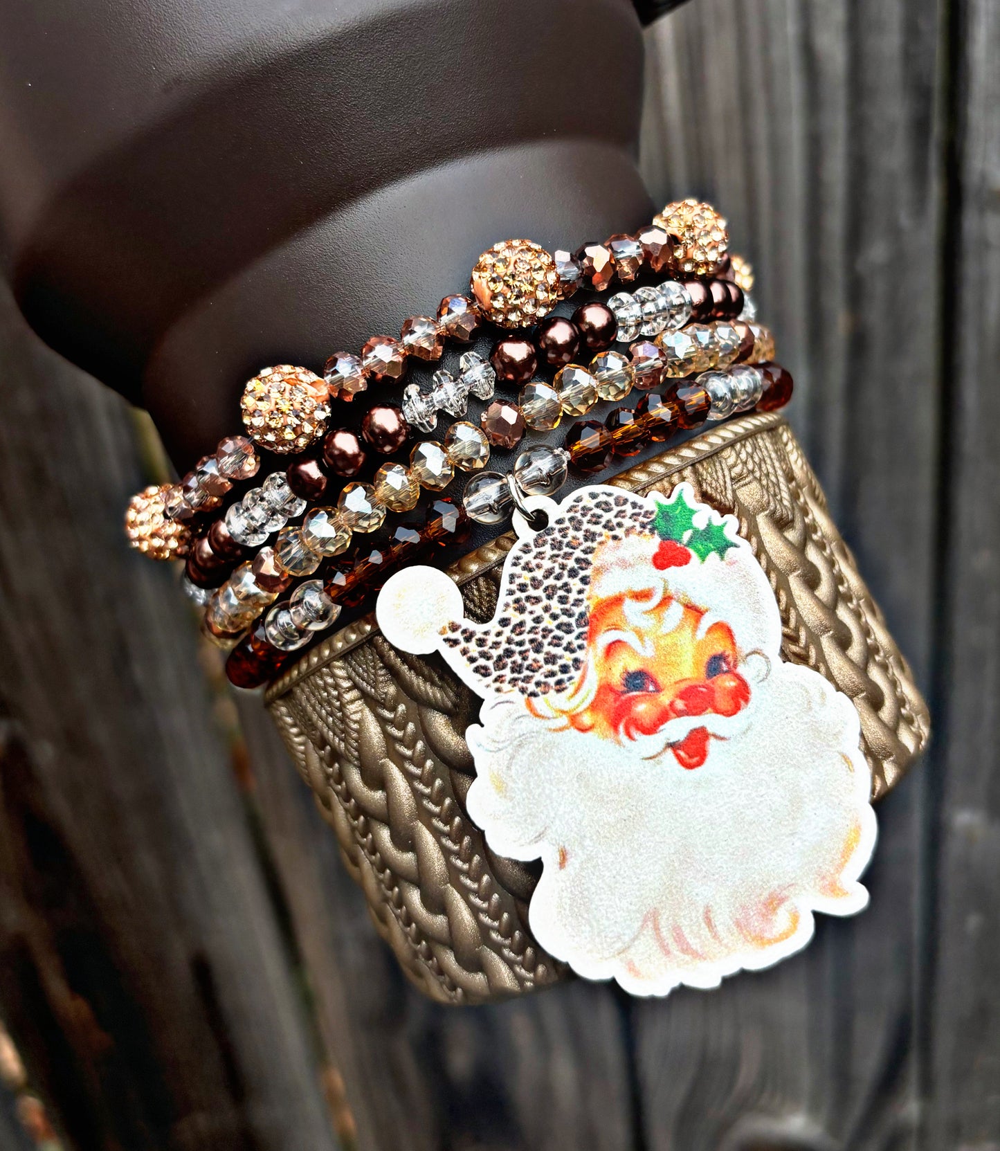 Leopard Santa XL Vintage Cup Bracelets