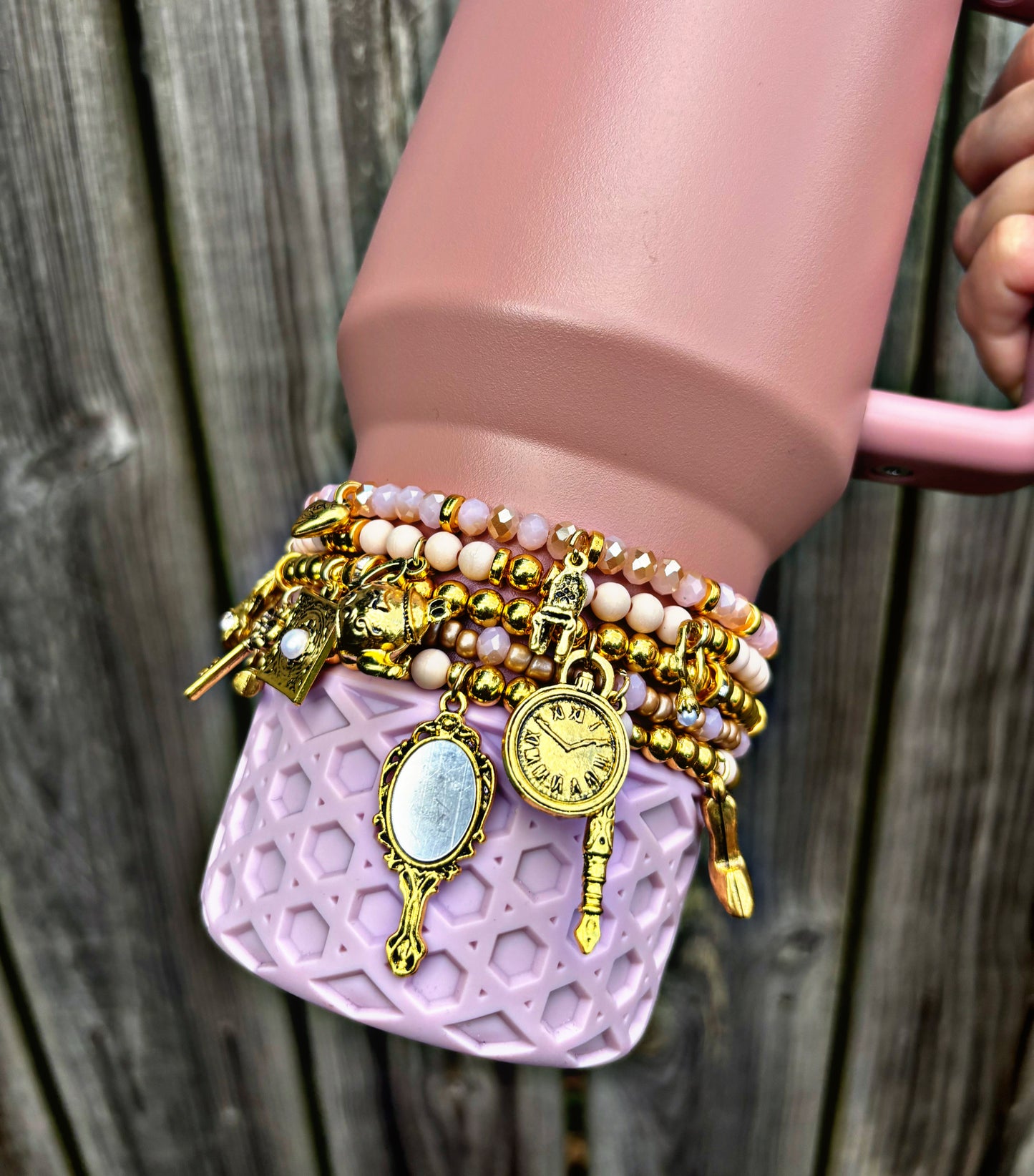 Ultimate Antique Pink Cup Bracelets Fall Refresh